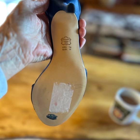 Nina heals with rhinestone ankle strap. Beautiful on! - Picture 7 of 7